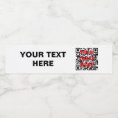 カスタマイズ可能なウォーターボトルラベル(4セット) ペットボトルラベル (シングルラベル)