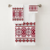 カスタマイズ可能なウクライナ刺繍 バスタオルセット (インサイチュ)