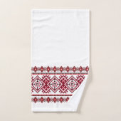 カスタマイズ可能なウクライナ刺繍 バスタオルセット (ハンドタオル)