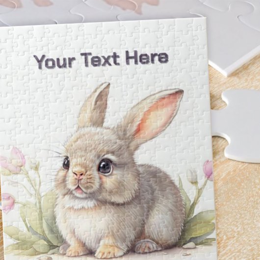 カスタマイズ可能なウサギパズル ジグソーパズル