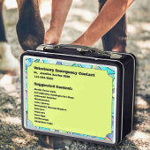 カスタマイズ可能なウマ科の救急容器 メタルランチボックス