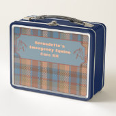 カスタマイズ可能なウマ科の救急容器 メタルランチボックス (正面)