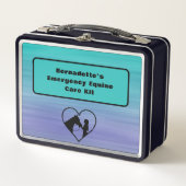 カスタマイズ可能なウマ科の救急容器 メタルランチボックス (正面)