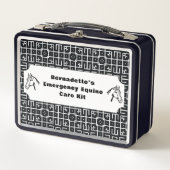 カスタマイズ可能なウマ科の救急容器 メタルランチボックス (正面)