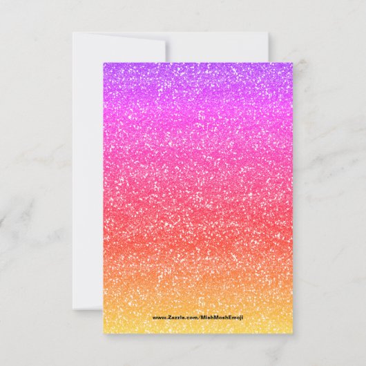 カスタマイズ可能なウンチのEmojiの誕生日の招待状 招待状 (裏面)