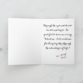 カスタマイズ可能なウール私のバレンタイン シーズンカード (内部)