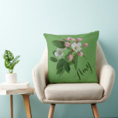 カスタマイズ可能なエイミー名フローラリンゴ花ハイゲ クッション (椅子)