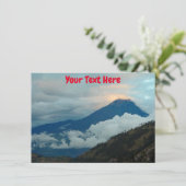 カスタマイズ可能なエクアドル火山カード (スタンド正面)