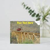 カスタマイズ可能なエクアドル鉄道はがき ポストカード (スタンド正面)