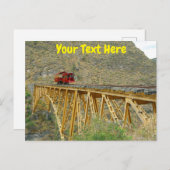 カスタマイズ可能なエクアドル鉄道はがき ポストカード (正面/裏面)