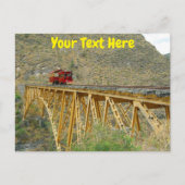 カスタマイズ可能なエクアドル鉄道はがき ポストカード (正面)