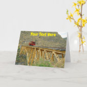 カスタマイズ可能なエクアドル鉄道 カード (黄色い花)