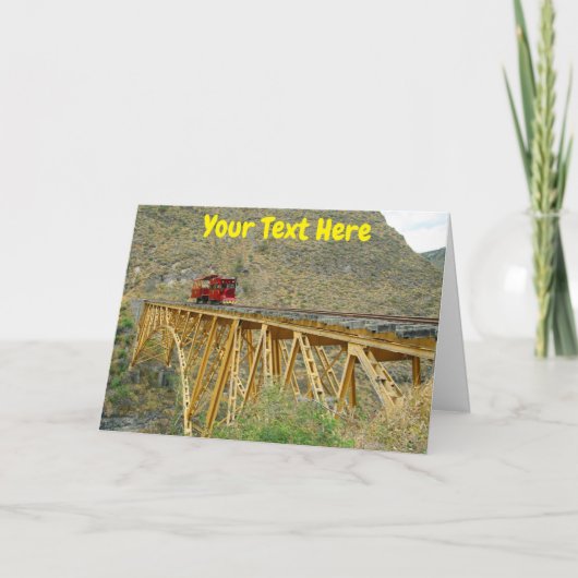 カスタマイズ可能なエクアドル鉄道 カード (正面)