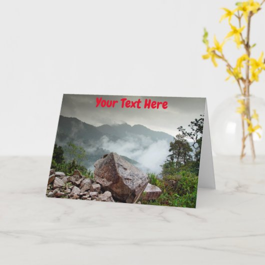 カスタマイズ可能なエクアドル カード (黄色い花)