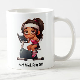 カスタマイズ可能なエクササイズバイクトレーニング コーヒーマグカップ