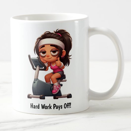 カスタマイズ可能なエクササイズバイクトレーニング コーヒーマグカップ