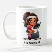 カスタマイズ可能なエクササイズバイクトレーニング コーヒーマグカップ