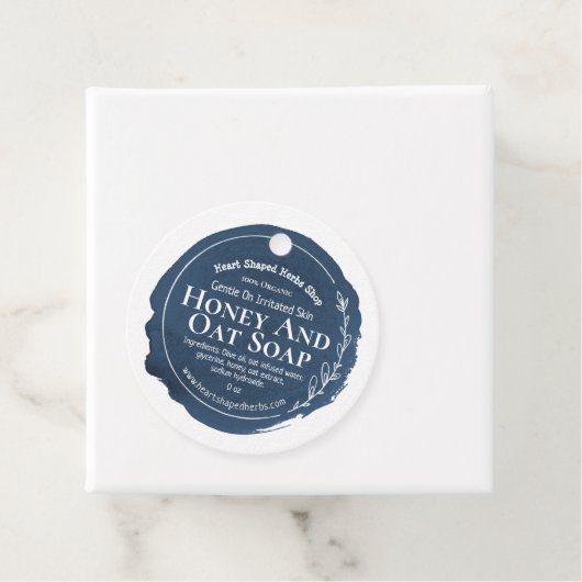 カスタマイズ可能なエコ石けんラベル手作りビジネス フェイバータグ (インサイチュ)