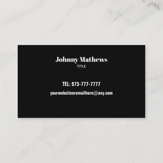 カスタマイズ可能なエステティシャン名刺 名刺 (裏面)