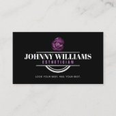 カスタマイズ可能なエステティシャン名刺 名刺 (正面)