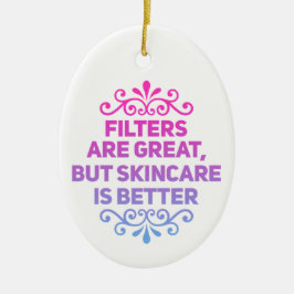 カスタマイズ可能なエステティシャン気にスキン セラミックオーナメント