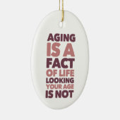 カスタマイズ可能なエステティシャン気にスキン セラミックオーナメント (右)