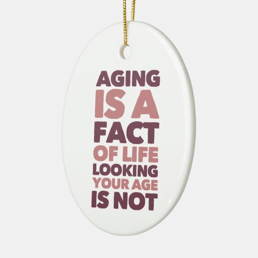 カスタマイズ可能なエステティシャン気にスキン セラミックオーナメント (左)