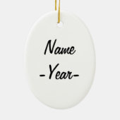 カスタマイズ可能なエステティシャン気にスキン セラミックオーナメント (裏面)