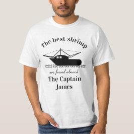 カスタマイズ可能なエビ漁師の Tシャツ