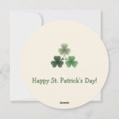 カスタマイズ可能なエメラルドグリーンの華  シーズンカード (裏面)