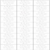 カスタマイズ可能なエレガントなウェディングゲスト住所 シール (正面)