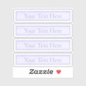 カスタマイズ可能なエレガントなラベンダー パープル 透明 シール (シート)