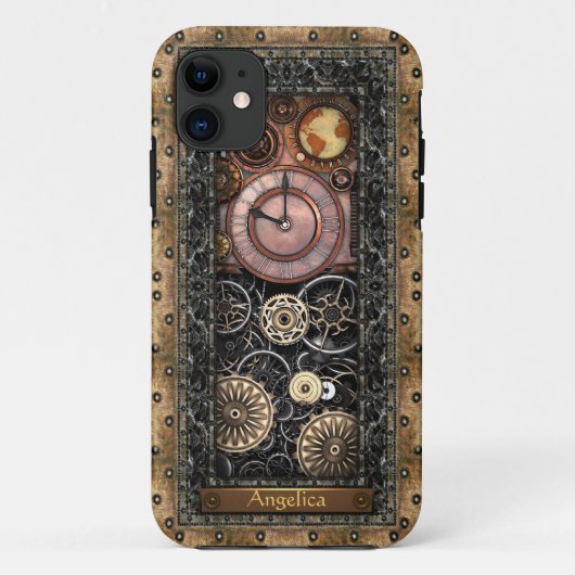 カスタマイズ可能なエレガントなSteampunk Case-Mate iPhoneケース (裏面)