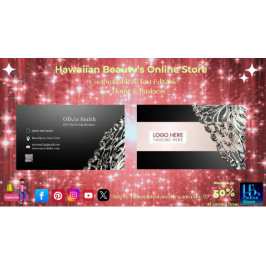 カスタマイズ可能なエレガントブラック名刺 名刺