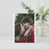 カスタマイズ可能なエレガント両面スクロール2写真 ポストカード (スタンド正面)