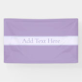 カスタマイズ可能なエレガント ライト ラベンダー パープル 横断幕 (横)