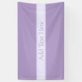 カスタマイズ可能なエレガント ライト ラベンダー パープル 横断幕 (縦)