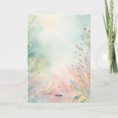 カスタマイズ可能なエレミヤ29:11聖書の詩 カード (裏面)