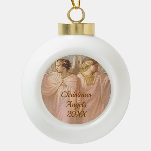 カスタマイズ可能なエンジェルフレームオーナメント セラミックボールオーナメント (正面)