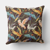 カスタマイズ可能なオウム写真装飾用クッション クッション (裏面)