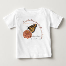 カスタマイズ可能なオオカナダモナカチョウ ベビーTシャツ
