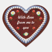 カスタマイズ可能なオクトーバーフェストハートシール ハートシール (正面)