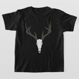 カスタマイズ可能なオジロジカの頭蓋骨 Tシャツ