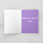 カスタマイズ可能なオルカキラークジラ誕生日 カード (内部)