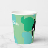 カスタマイズ可能なオルカキラークジラ誕生日 紙コップ (右)