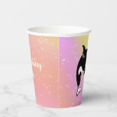 カスタマイズ可能なオルカキラークジラ誕生日 紙コップ (右)