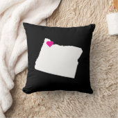 カスタマイズ可能なオレゴン州ラブリバーシブルピロー クッション (ブランケット)