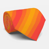 カスタマイズ可能なオレンジストライプ色 ネクタイ (ロール)