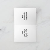 カスタマイズ可能なオレンジポピーフローラカード サンキューカード (内部)