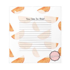 カスタマイズ可能なオレンジ ノートパッド